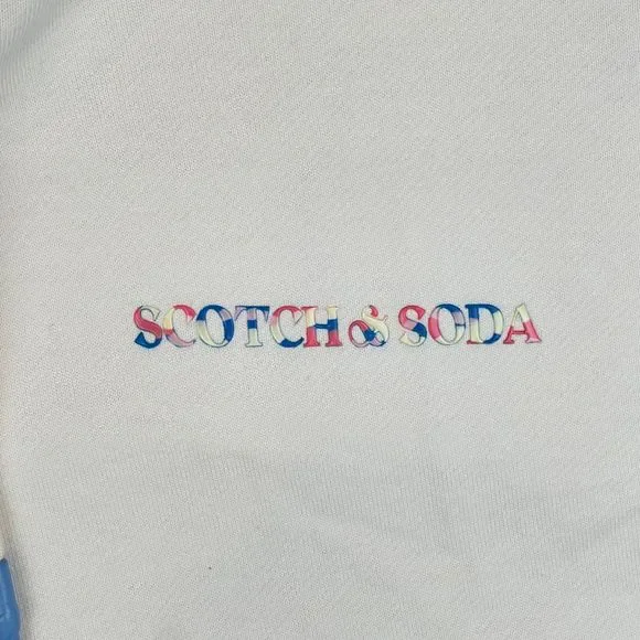 NWOT Scotch & Soda Mens Pullover Logo Hoodie Sweatshirt Sweater Size L (DEFECT) - Picture 5 of 16